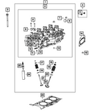 Cylinder Head, Right Side: 68141352AB