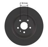 Gold Brake Rotor- REAR: 75020DG