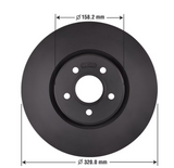 Gold Brake Rotor - FRONT: 79900DG